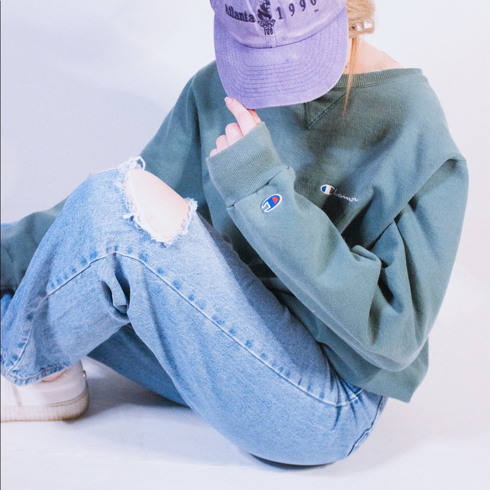 Vintage 90s Champion Spellout Crewneck